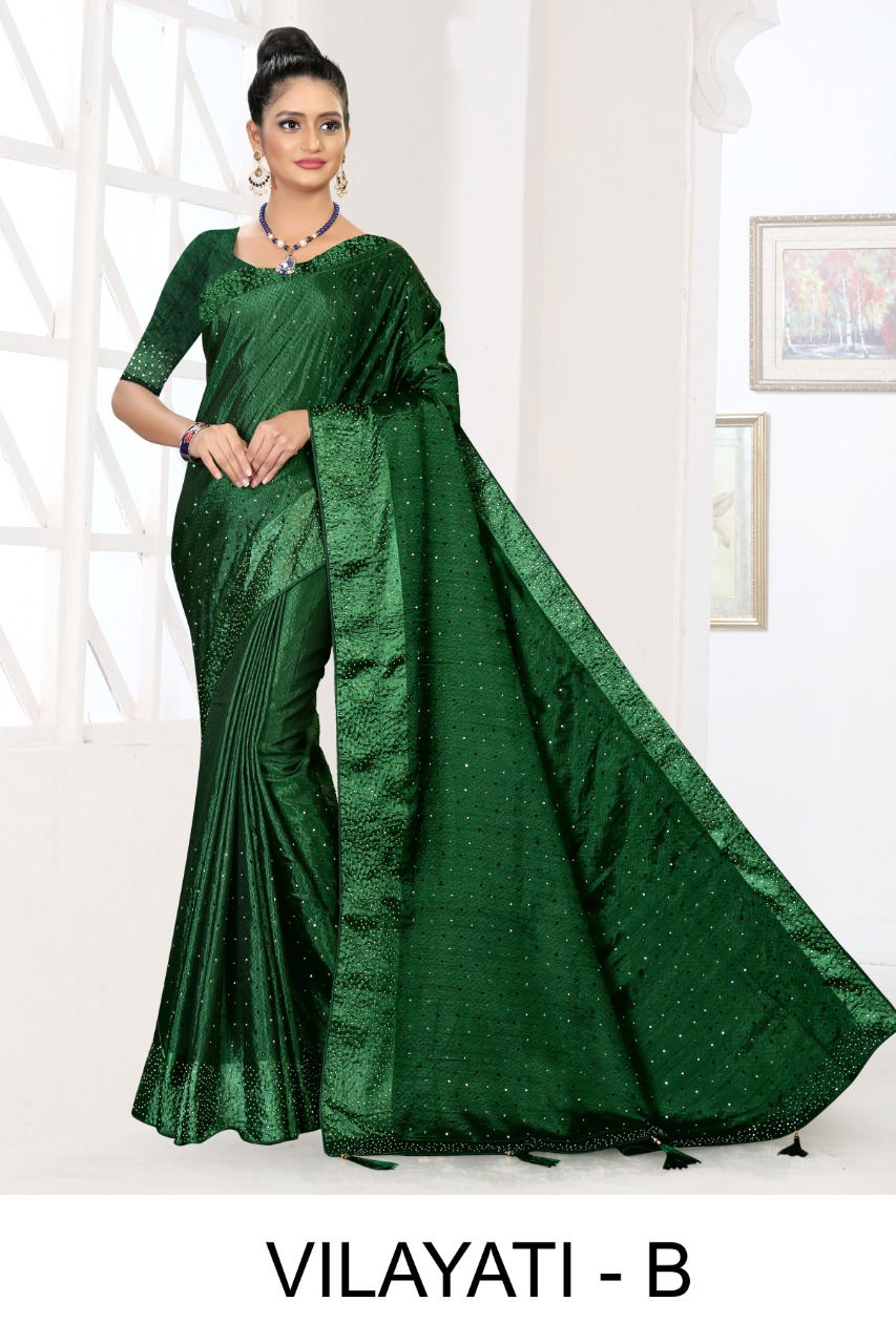 Ronisha vilayati Latest Fancy  fastive wear designer saree collection